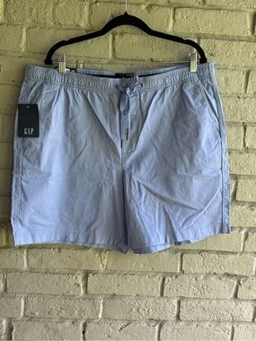 GAP Light Blue Drawstring pull on Cotton Shorts NWT Sz XXL MSRP 34.95